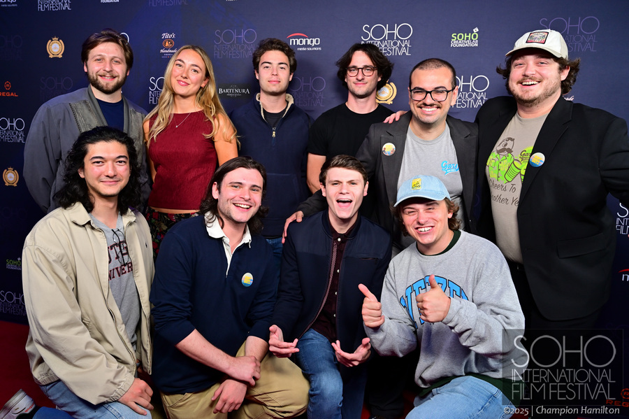 The Dewey Days cast and crew on the red carpet at the SoHo International Film Festival 2025.
